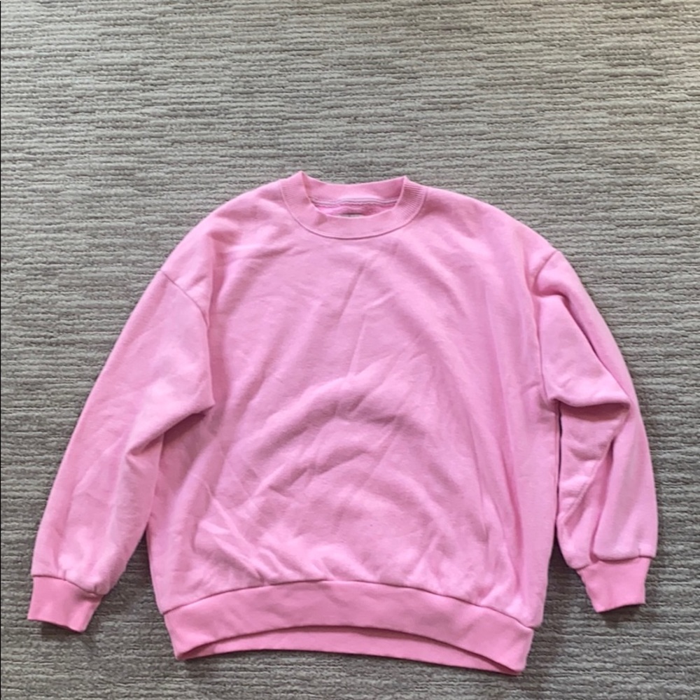 Pink crew neck